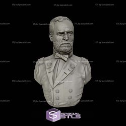 General William Tecumseh Sherman Bust 3D Printing Models STL Model