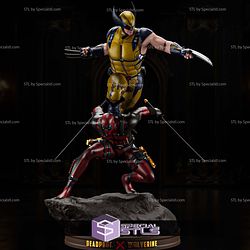 Deadpool and Wolverine New Diorama STL Files 3D Model