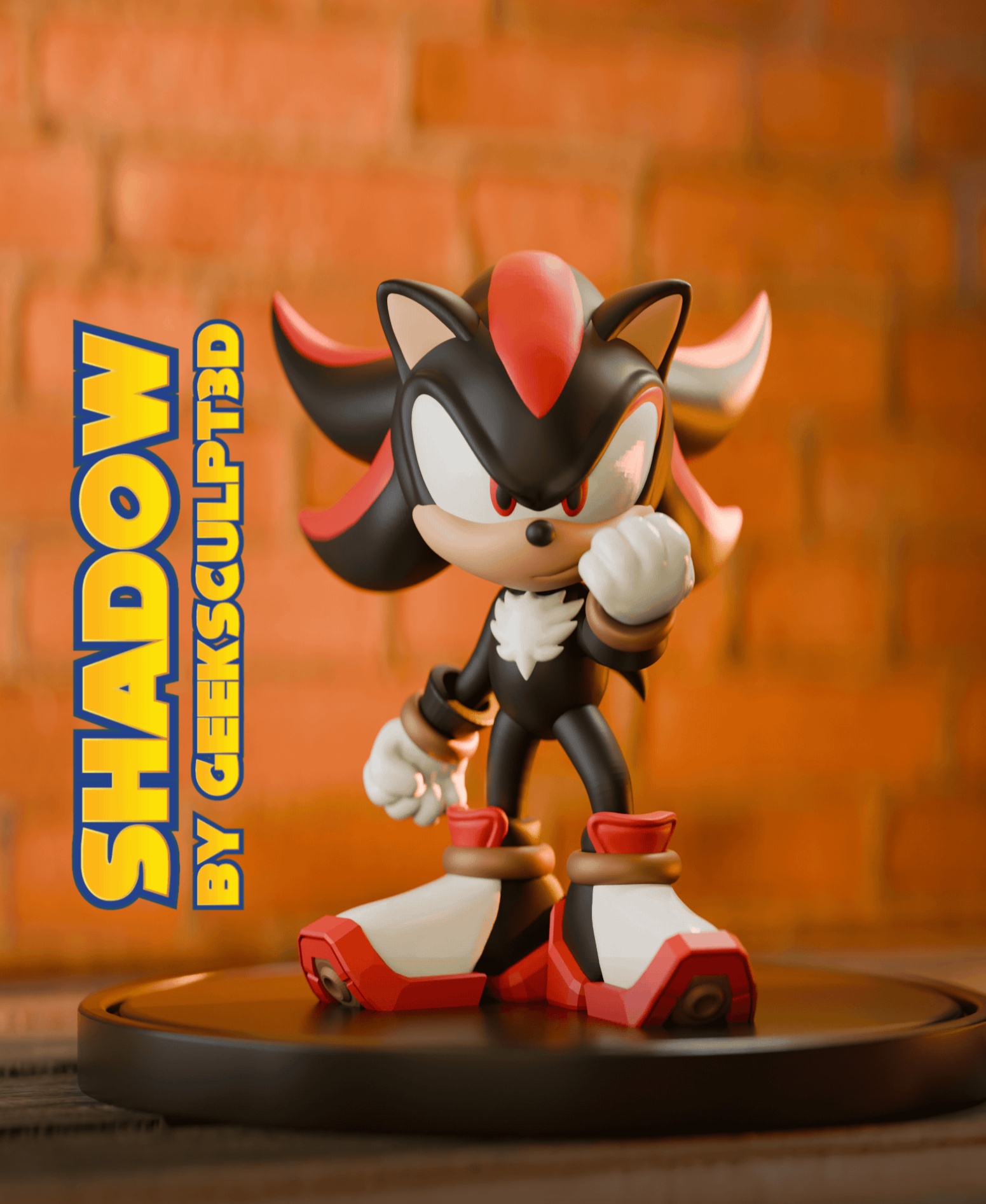 Shadow from Sonic 3D OBJ Model