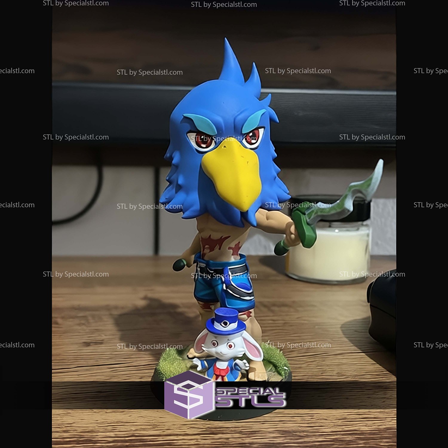 Sunraku Chibi STL Files 3D Model — view 2