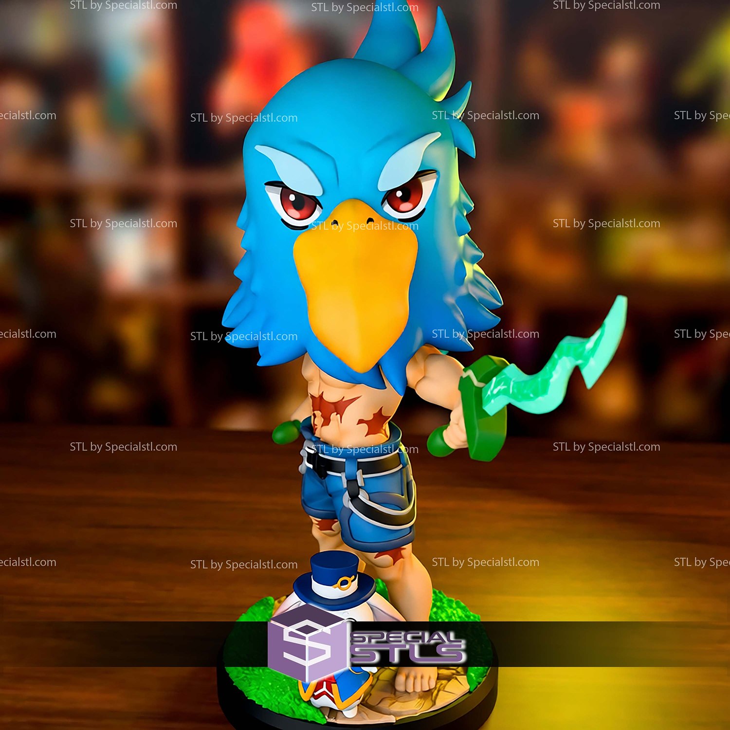 Sunraku Chibi STL Files 3D Model — view 3