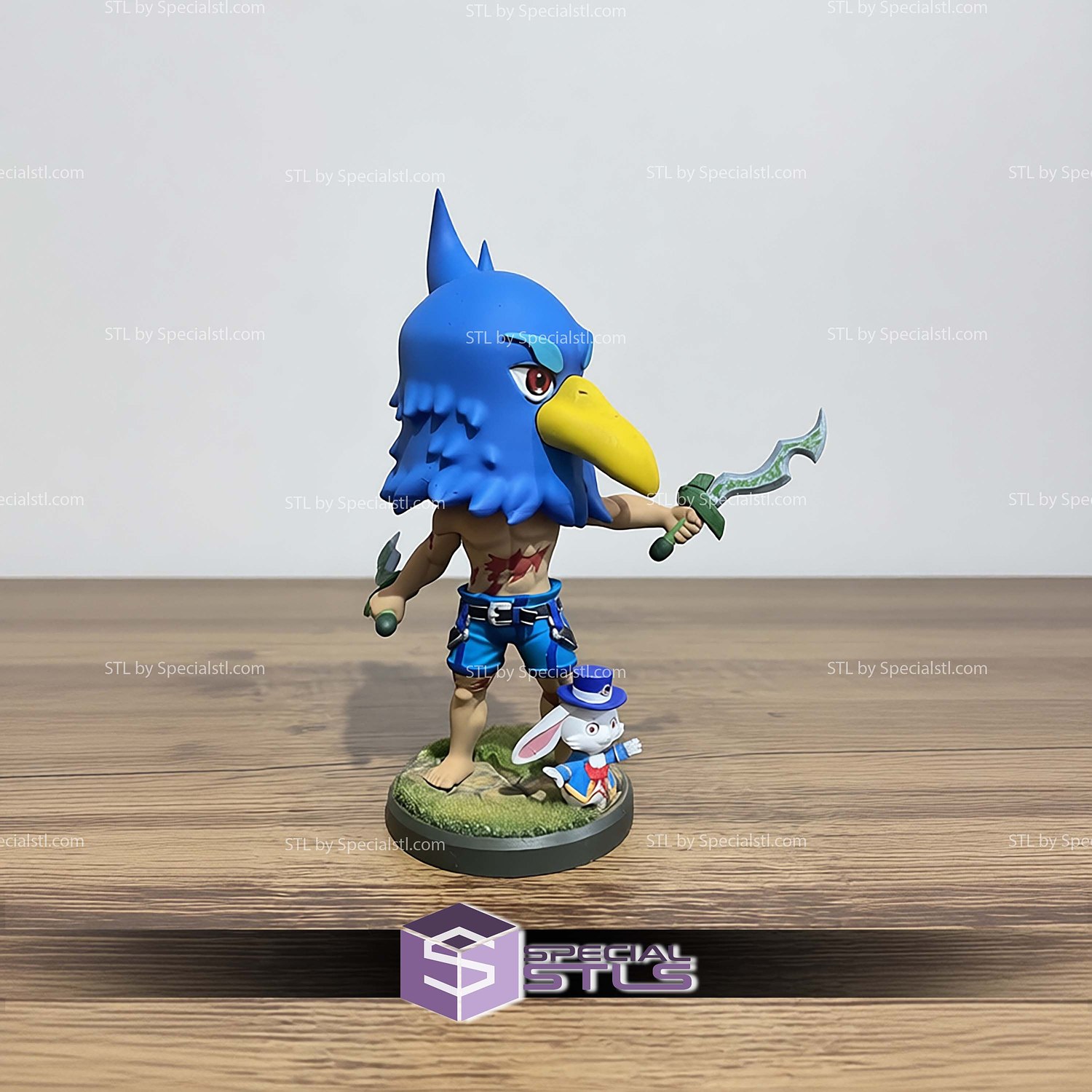 Sunraku Chibi STL Files 3D Model — view 4