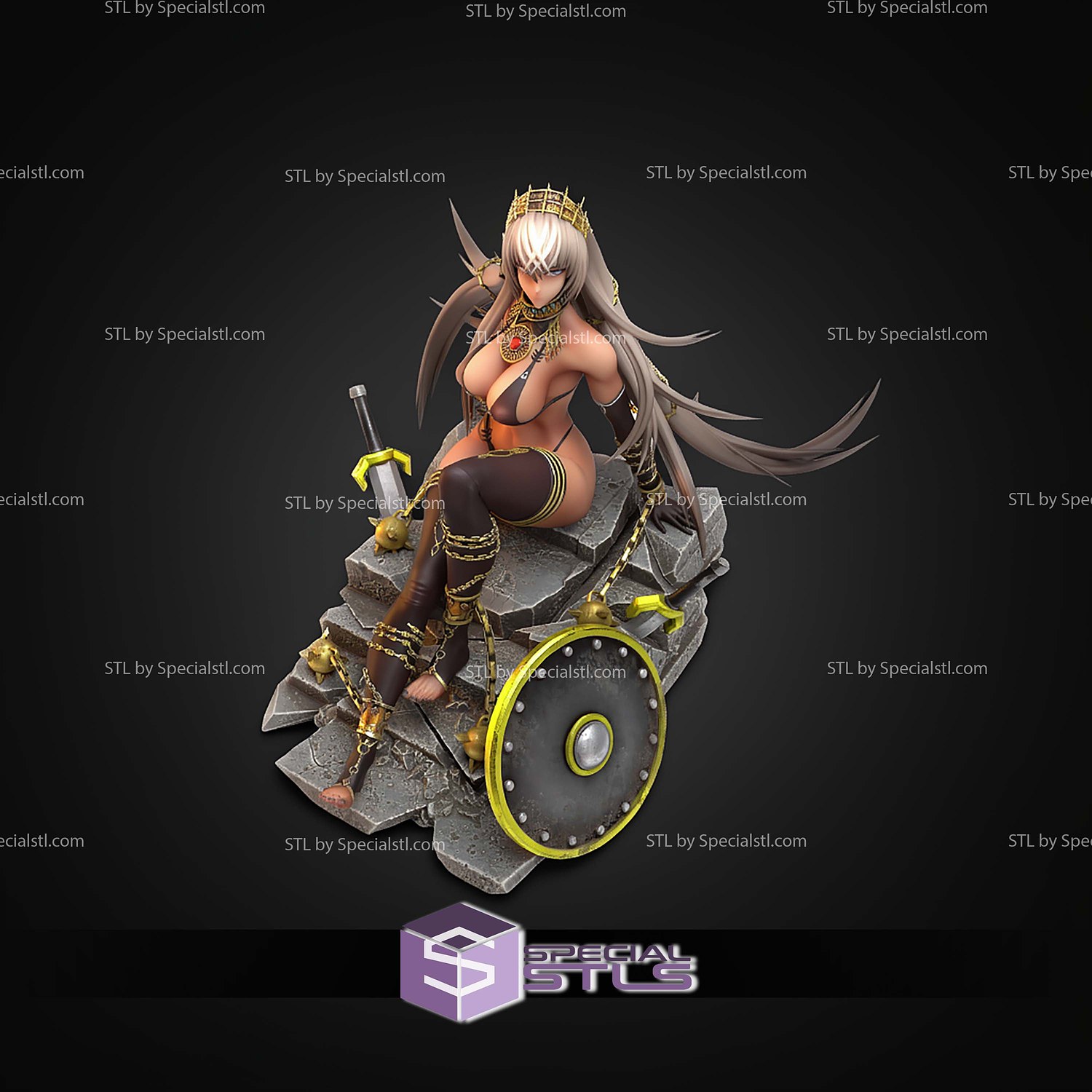 Zenobia Fate Go 148mm STL Files 3D Model — view 2