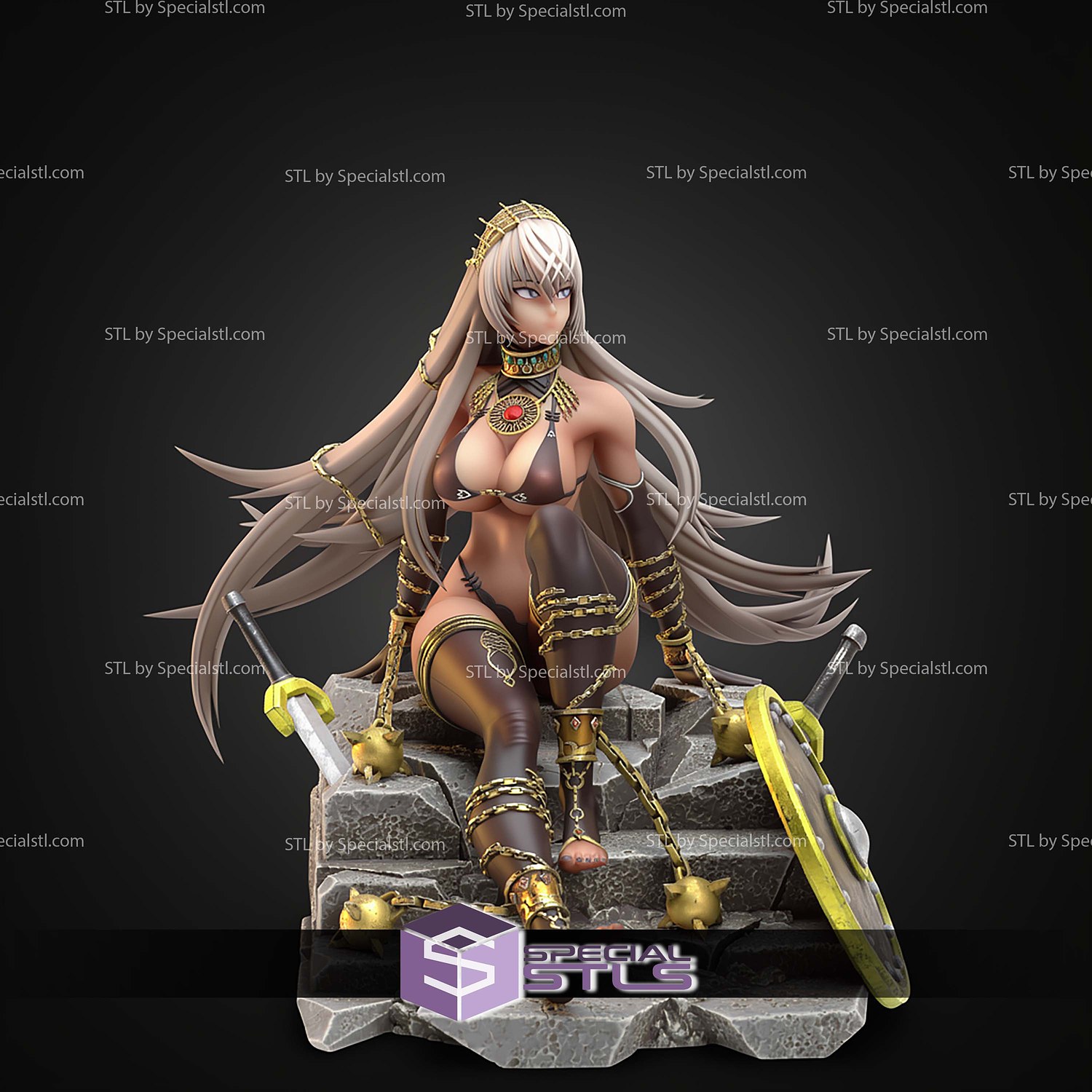 Zenobia Fate Go 148mm STL Files 3D Model — view 4