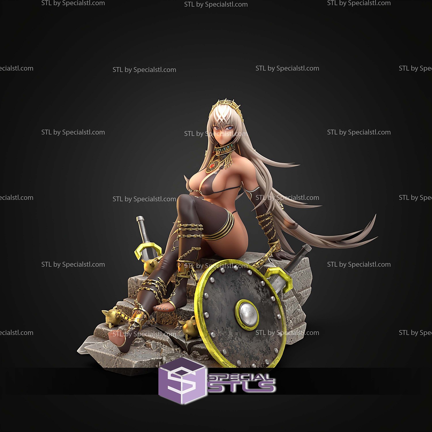Zenobia Fate Go 148mm STL Files 3D Model — view 5