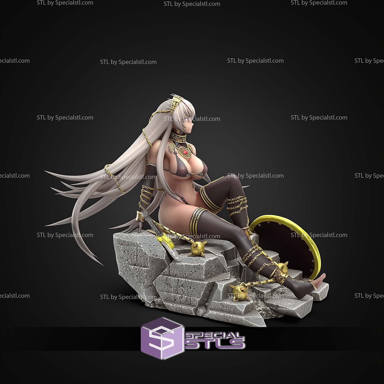 Zenobia Fate Go 148mm STL Files 3D Model — view 7