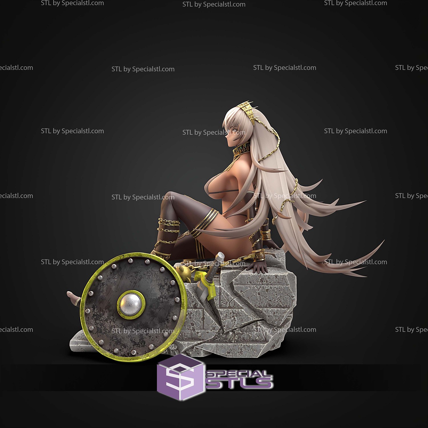 Zenobia Fate Go 148mm STL Files 3D Model — view 8