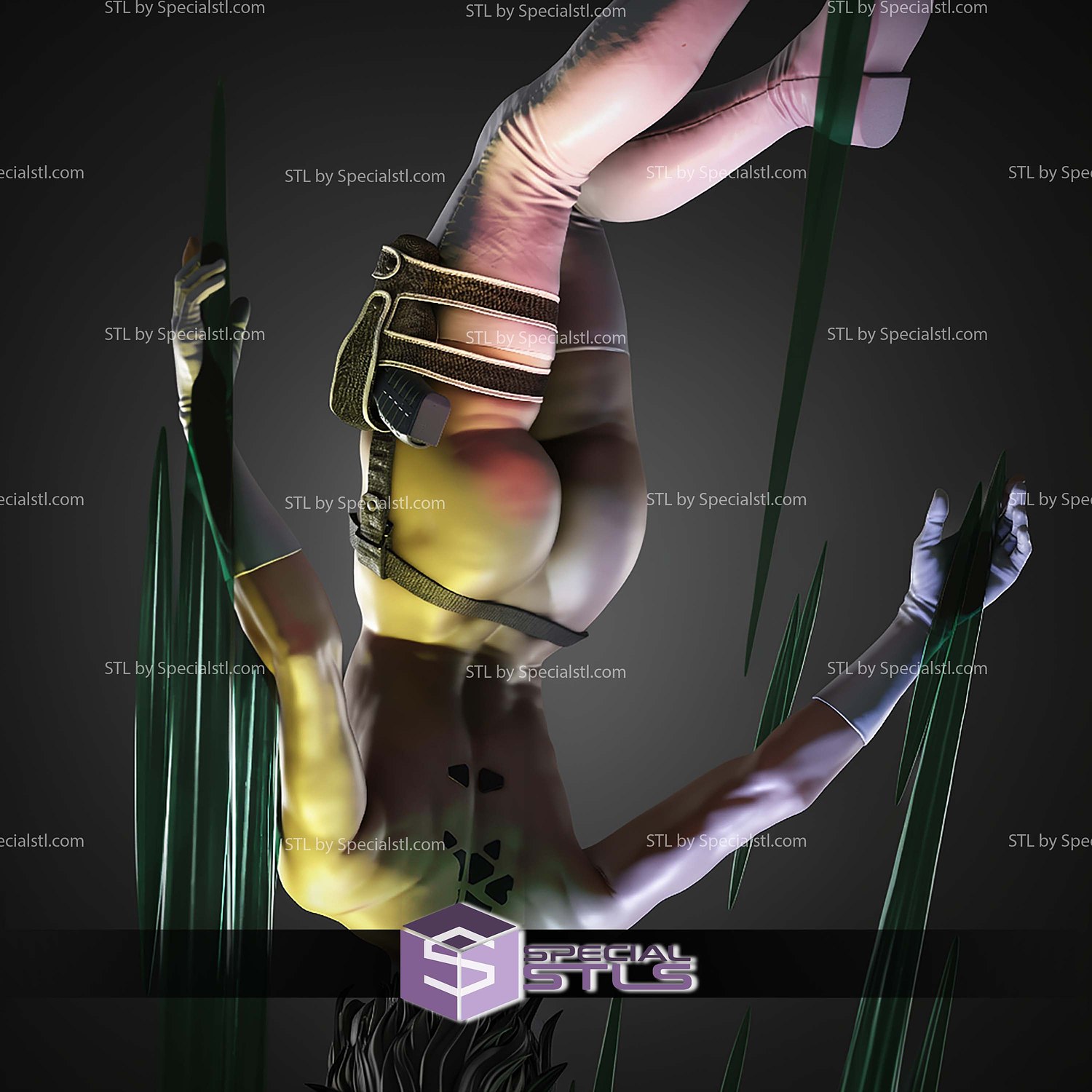 Mokoto Kusanagi Ghost in the Shell 380mm STL Files 3D Model — view 2