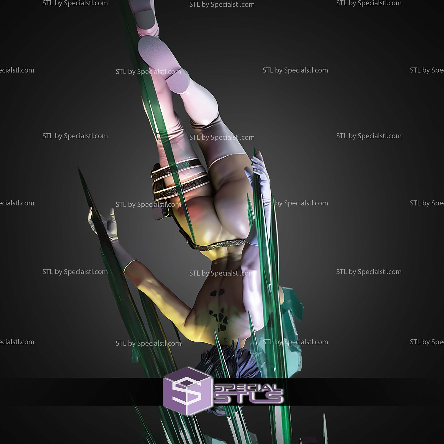 Mokoto Kusanagi Ghost in the Shell 380mm STL Files 3D Model — view 3