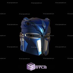 Cosplay STL Files Mandalorian Blue Ranger 3D Model