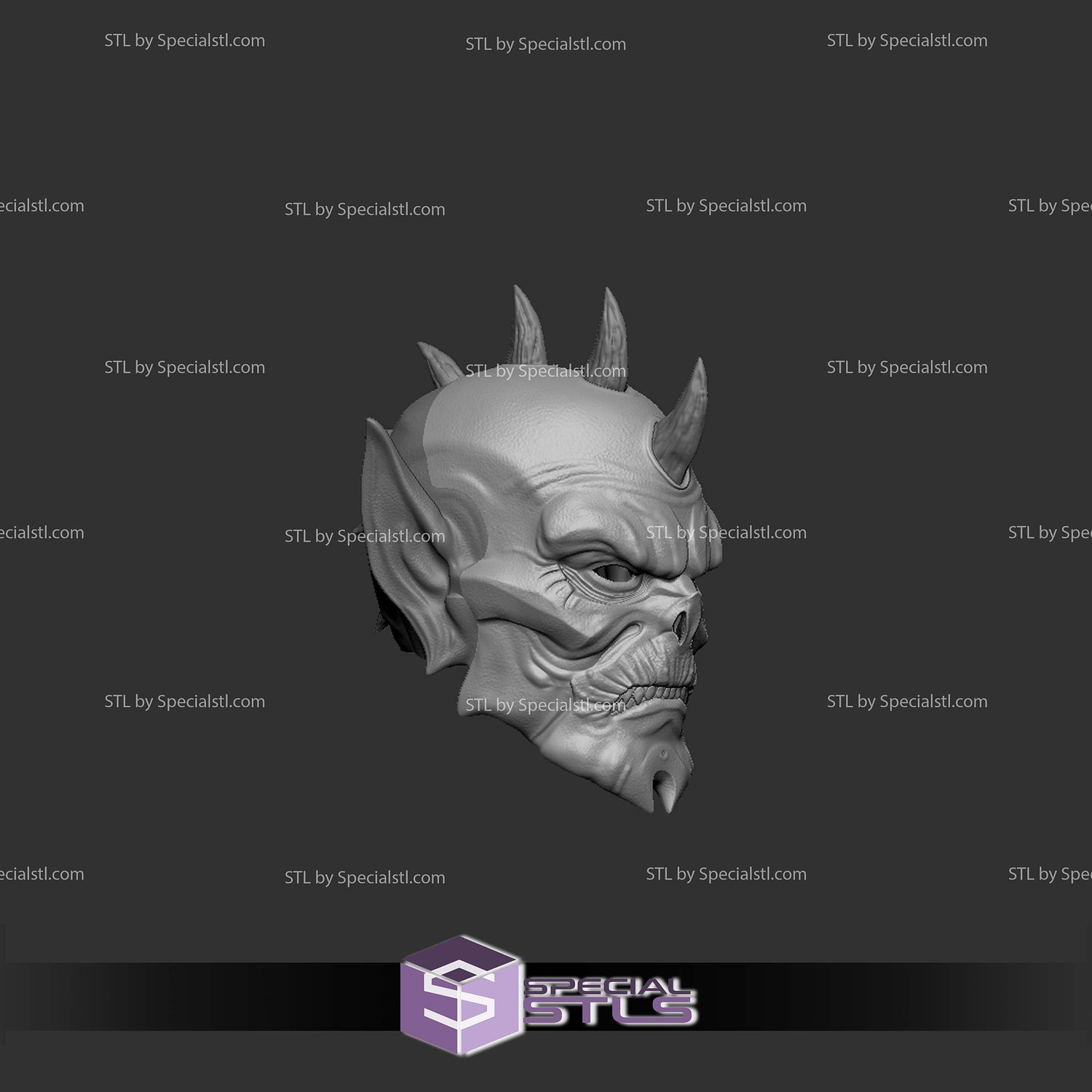 Cosplay STL Files Hordak Head MOTU 3D Model — view 3