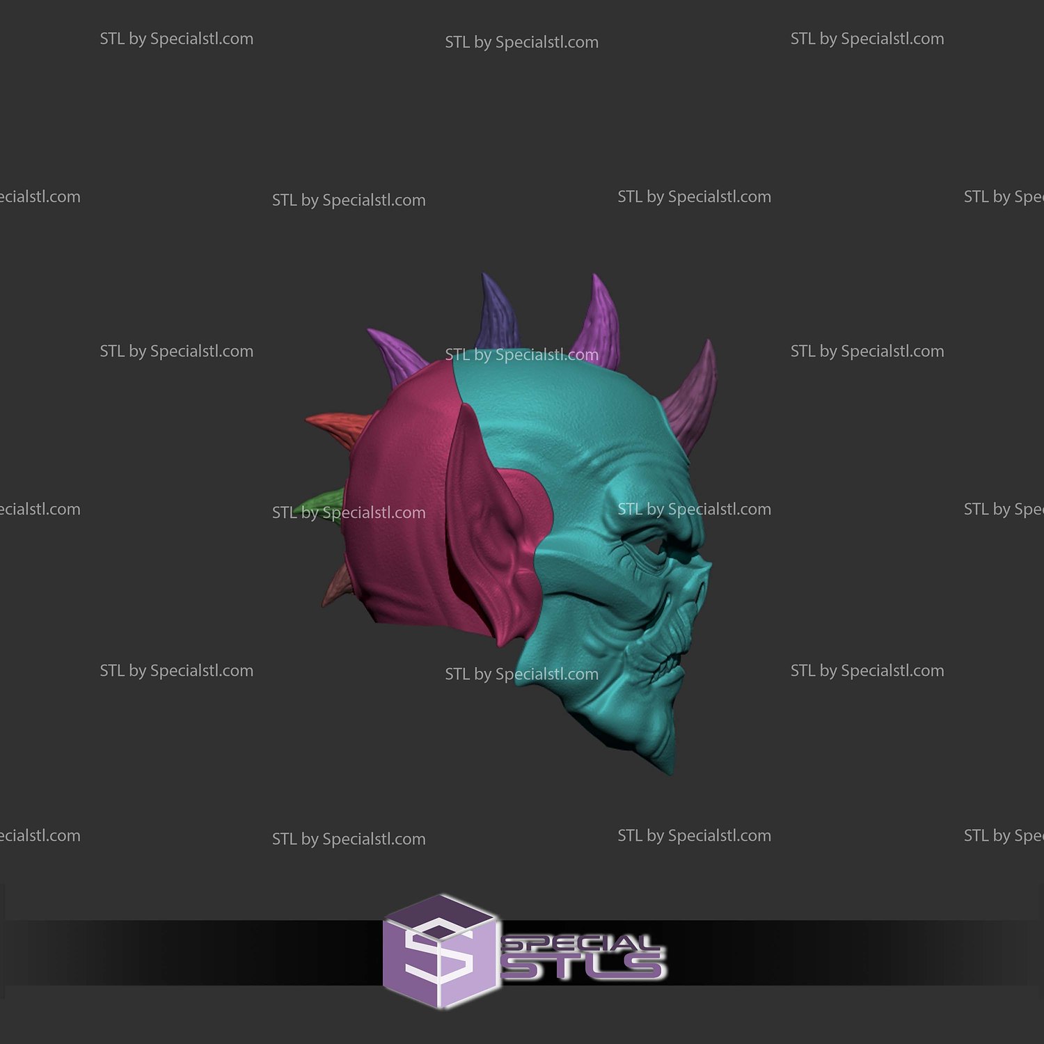 Cosplay STL Files Hordak Head MOTU 3D Model — view 4