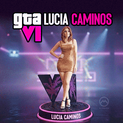 GTA6 LUCIA CAMINOS - Premium Statue 3D 3MF Model — view 2
