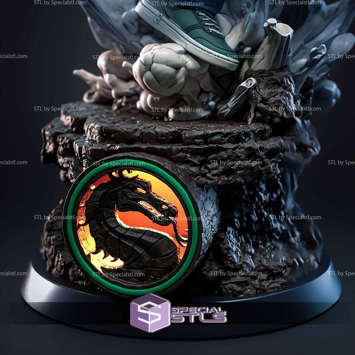 Johny Cage Mortal Kombat STL Files 3D Model — view 2