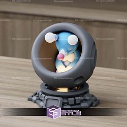 Super Basic Pokemon STL Brionne Healing Machine 3D Model