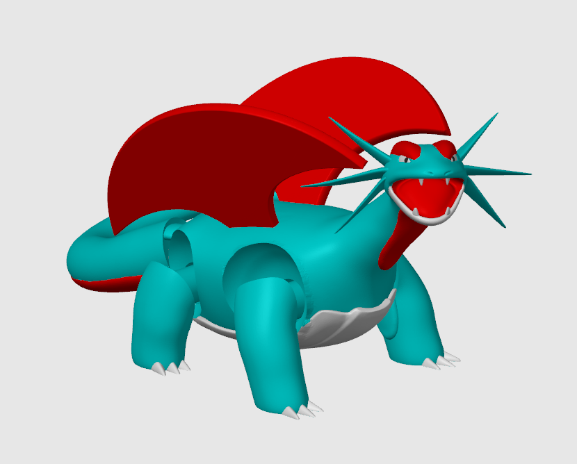 Articulated Salamance (3mf included) 3D STL Model — view 2
