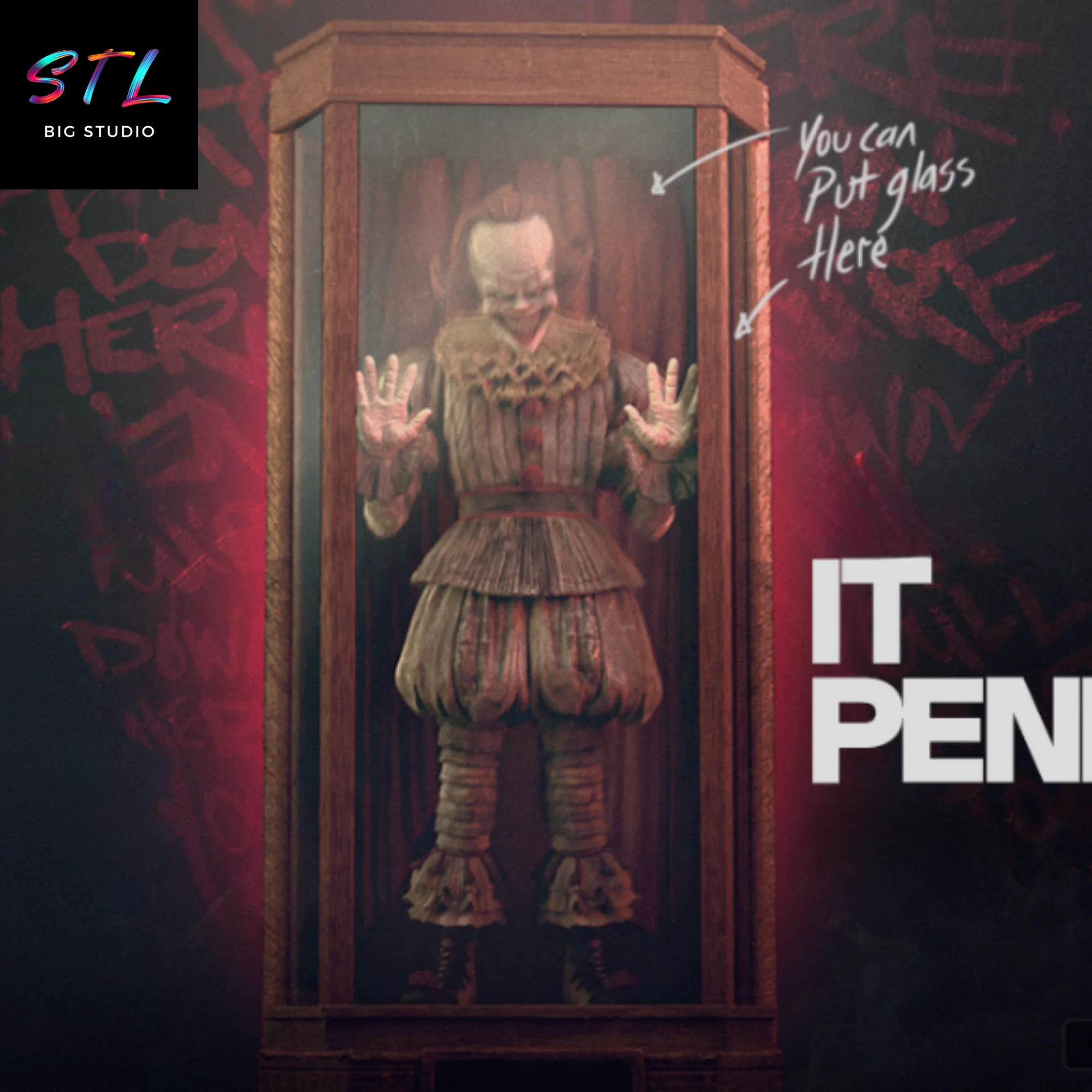 Pennywise STL | IT | 3D Figure to Print Model