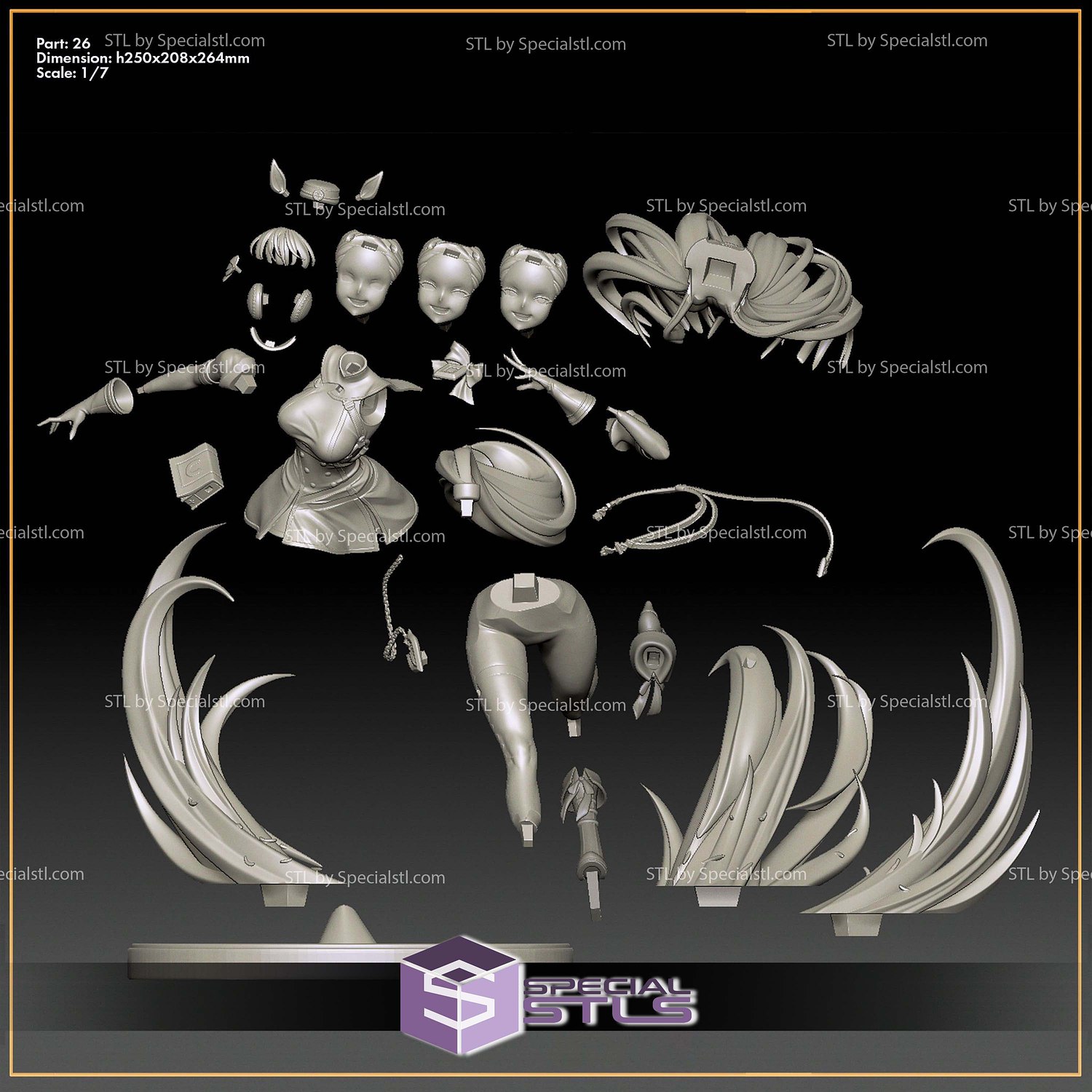 Gold Ship Uma Musume Game Running 3D Printer Files STL Model — view 6