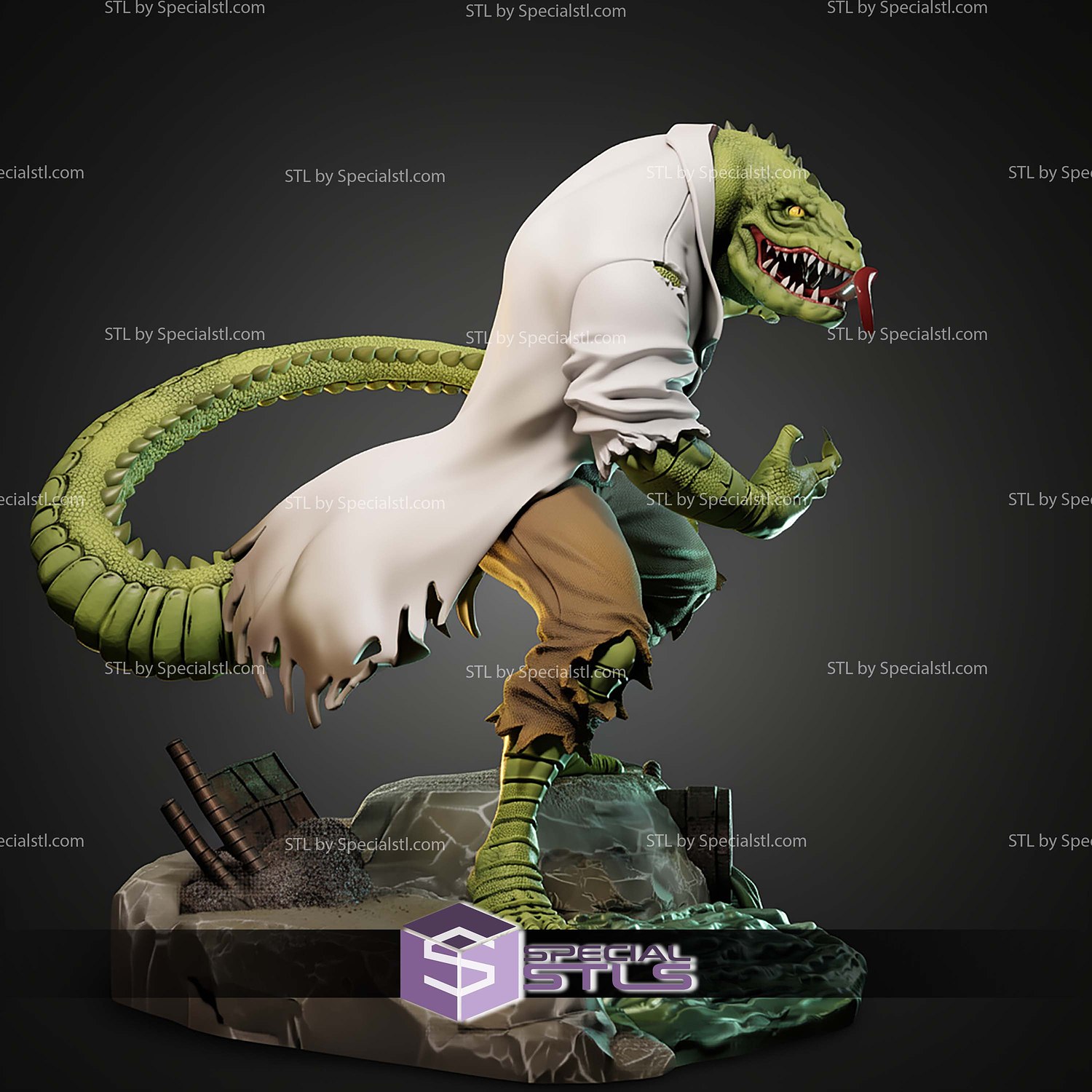 Lizard The Animated Series STL Files 3D Model — view 2