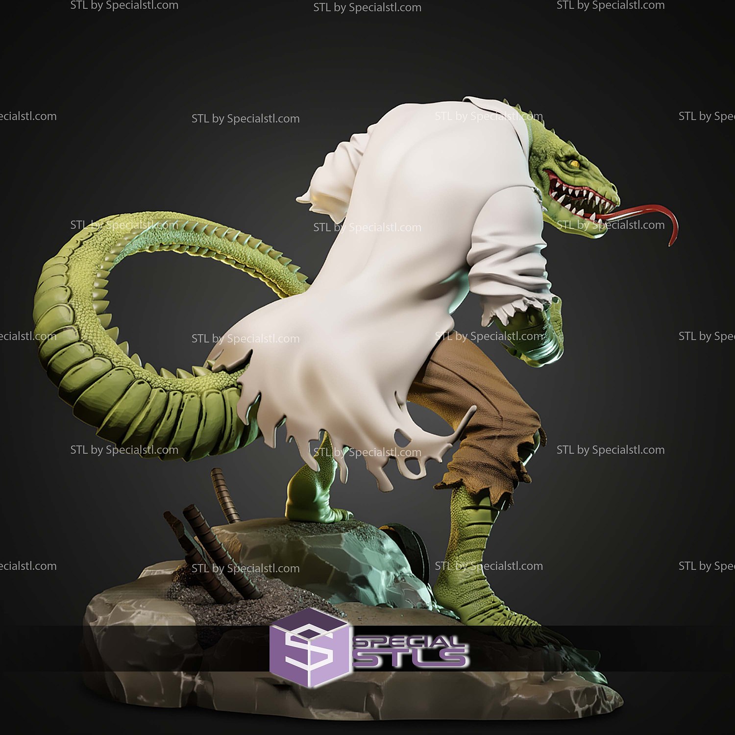 Lizard The Animated Series STL Files 3D Model — view 3