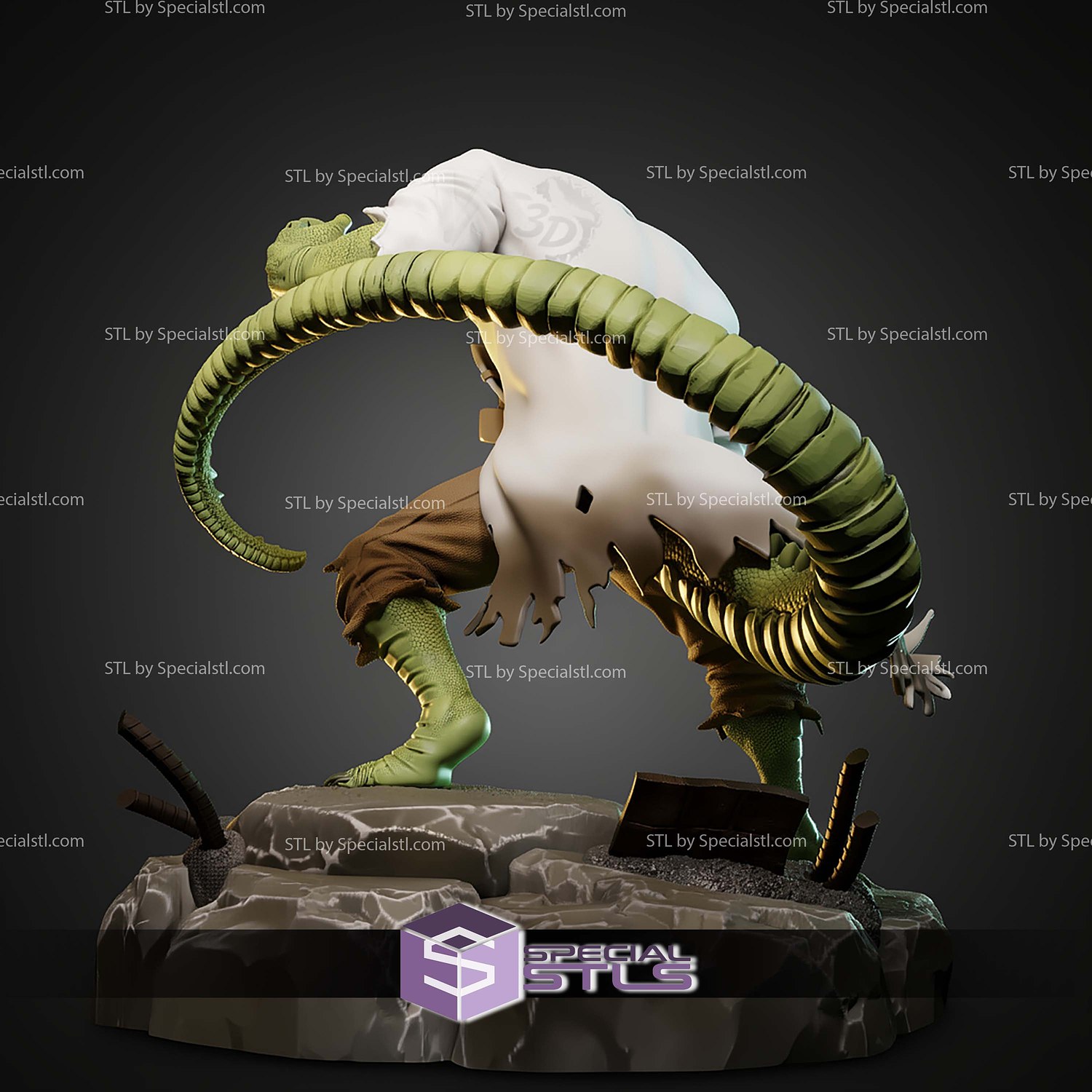Lizard The Animated Series STL Files 3D Model — view 4