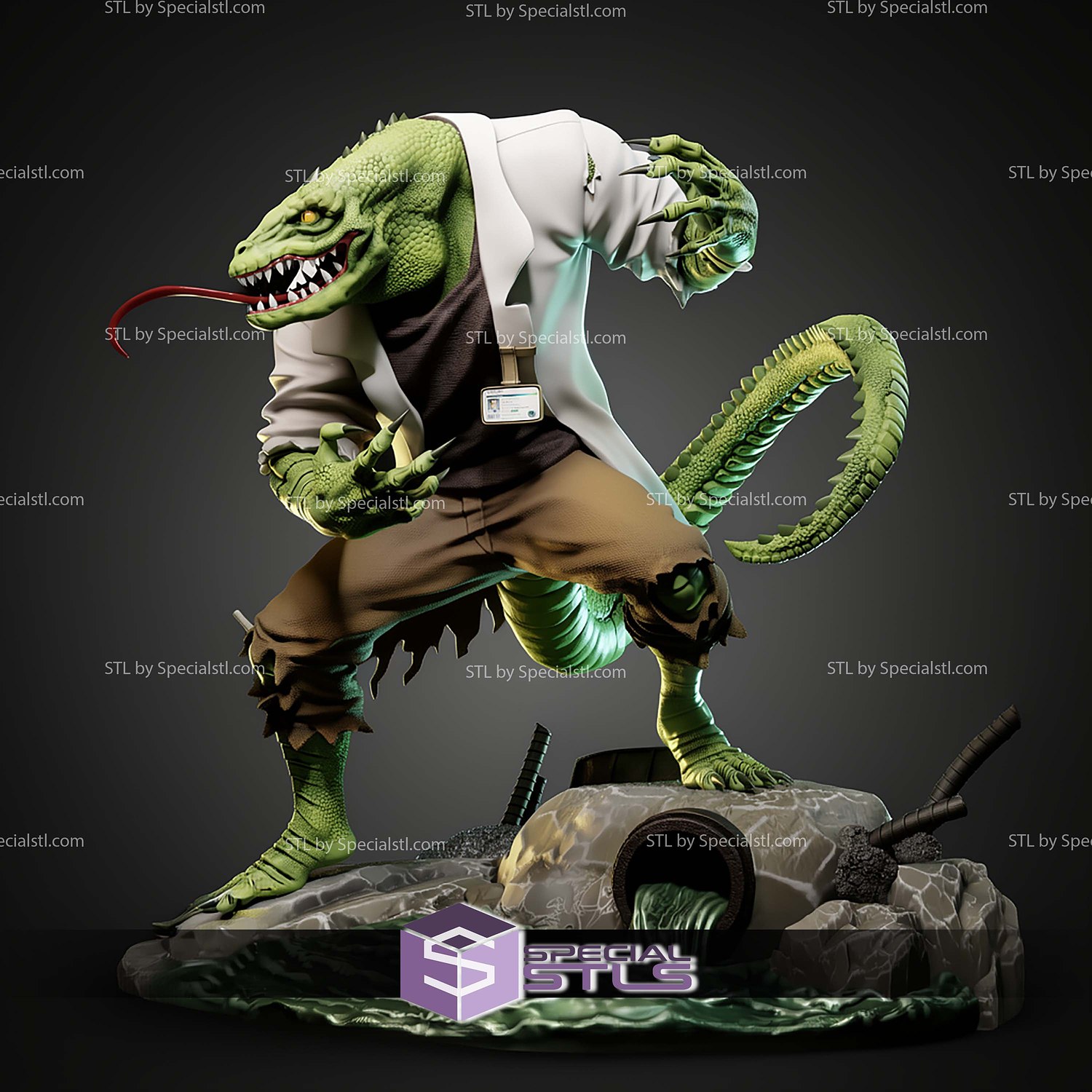 Lizard The Animated Series STL Files 3D Model — view 5