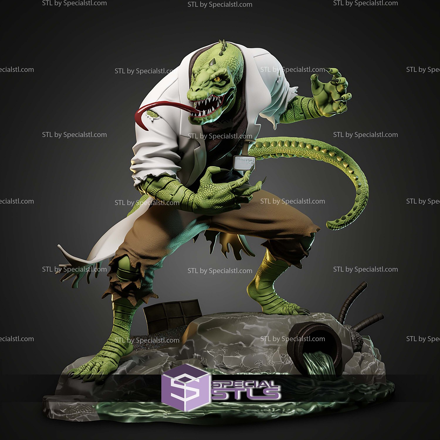 Lizard The Animated Series STL Files 3D Model — view 6