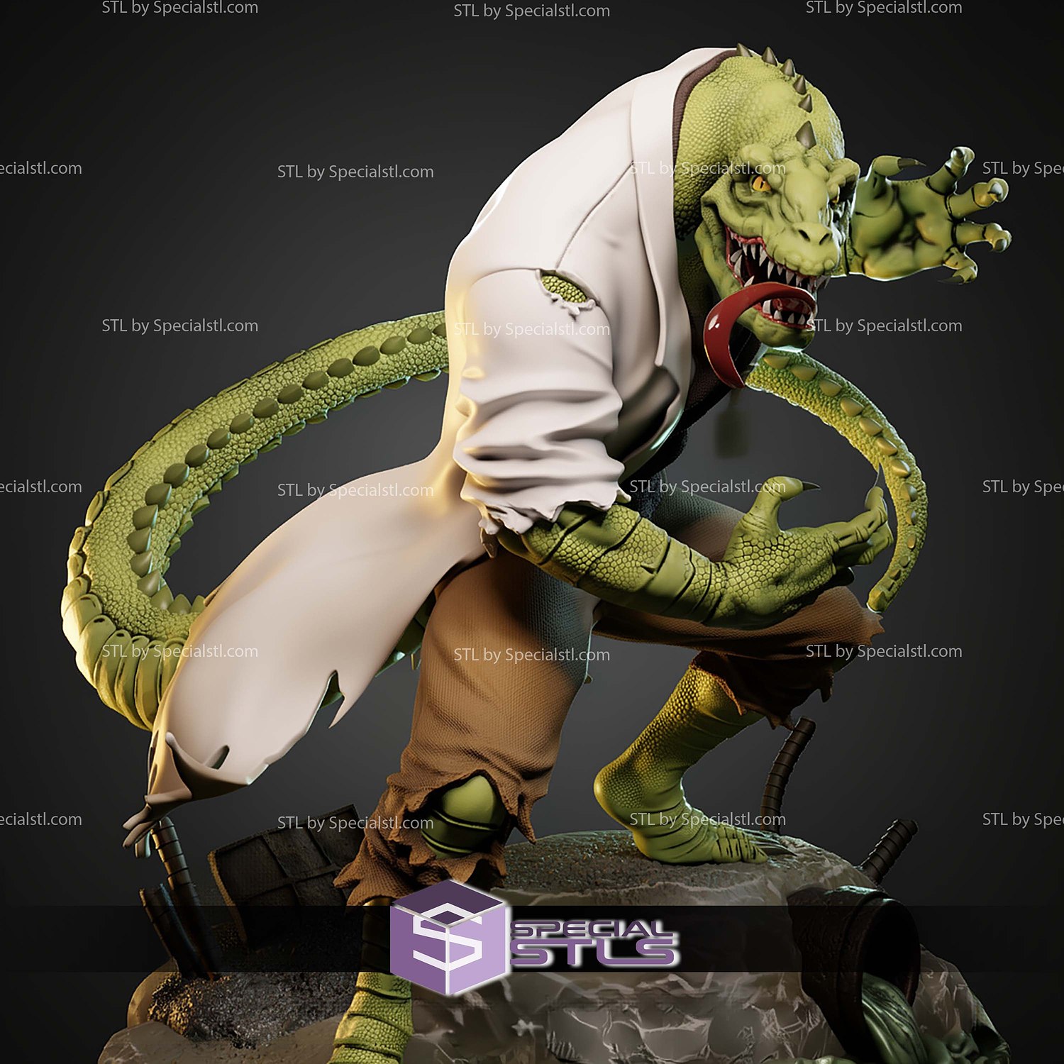 Lizard The Animated Series STL Files 3D Model — view 8