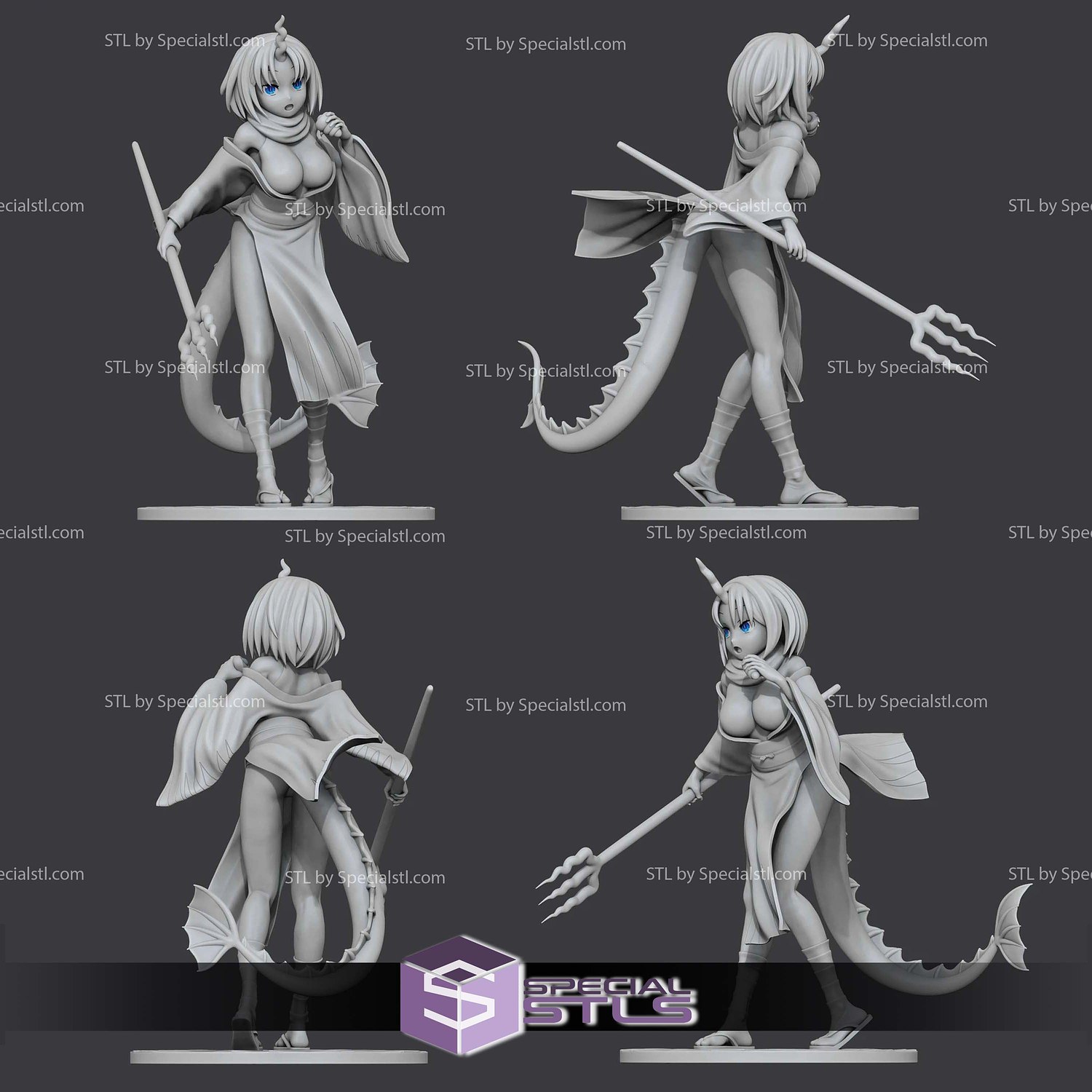 Elma 201mm Miss Kobayashi Dragon Maid STL Files 3D Model — view 3