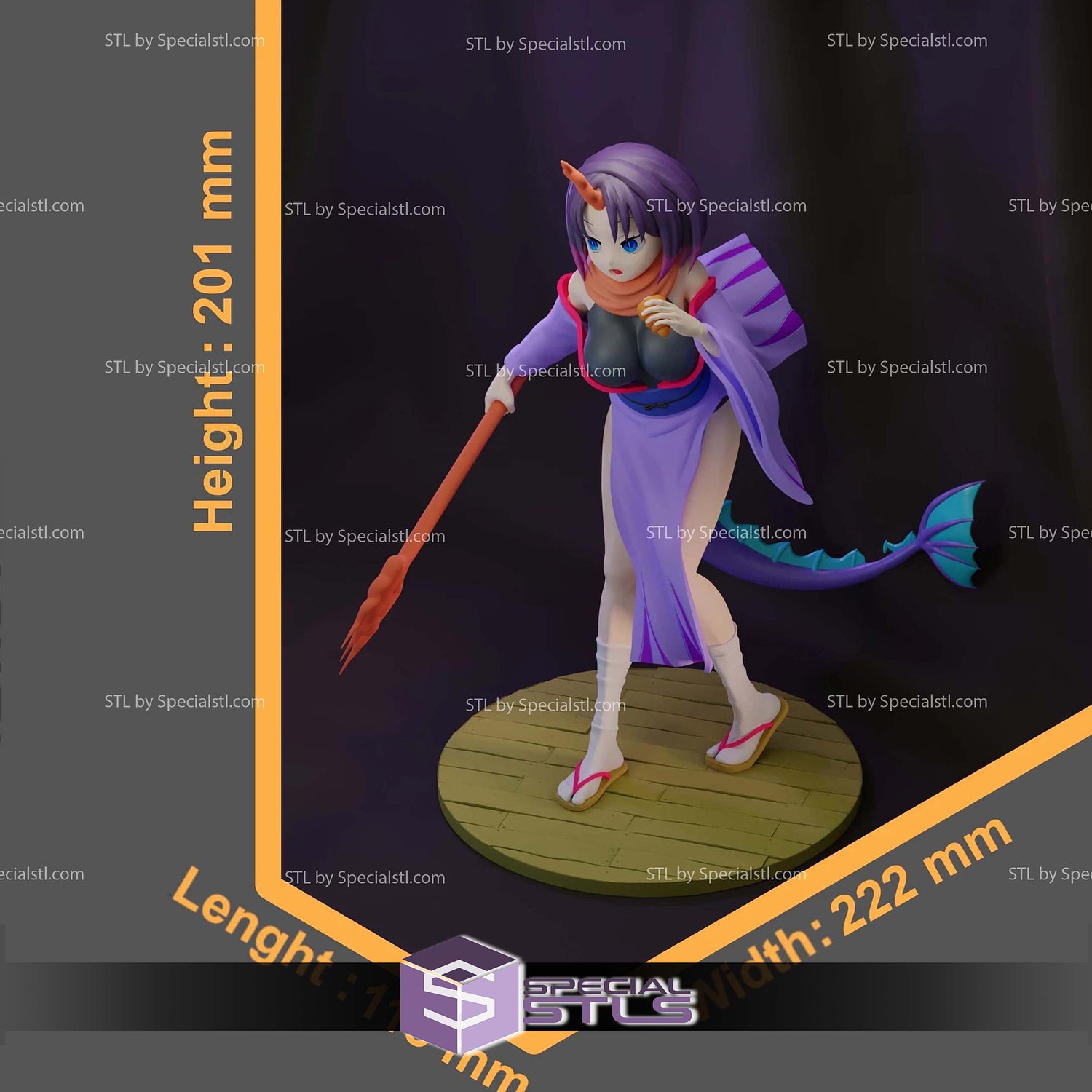 Elma 201mm Miss Kobayashi Dragon Maid STL Files 3D Model — view 4