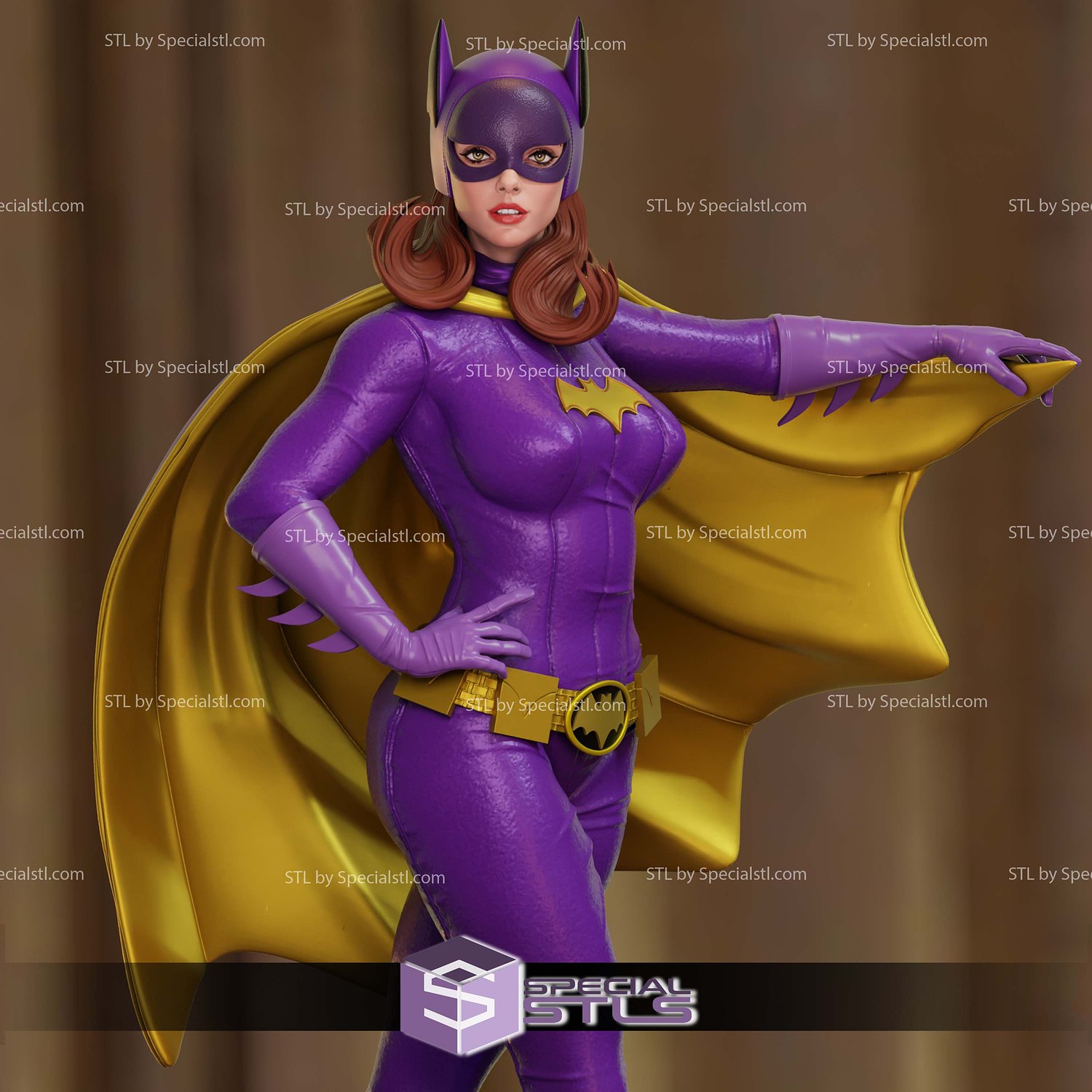 Batgirl 1966 Sculptures 3D Printing STL Model — view 4