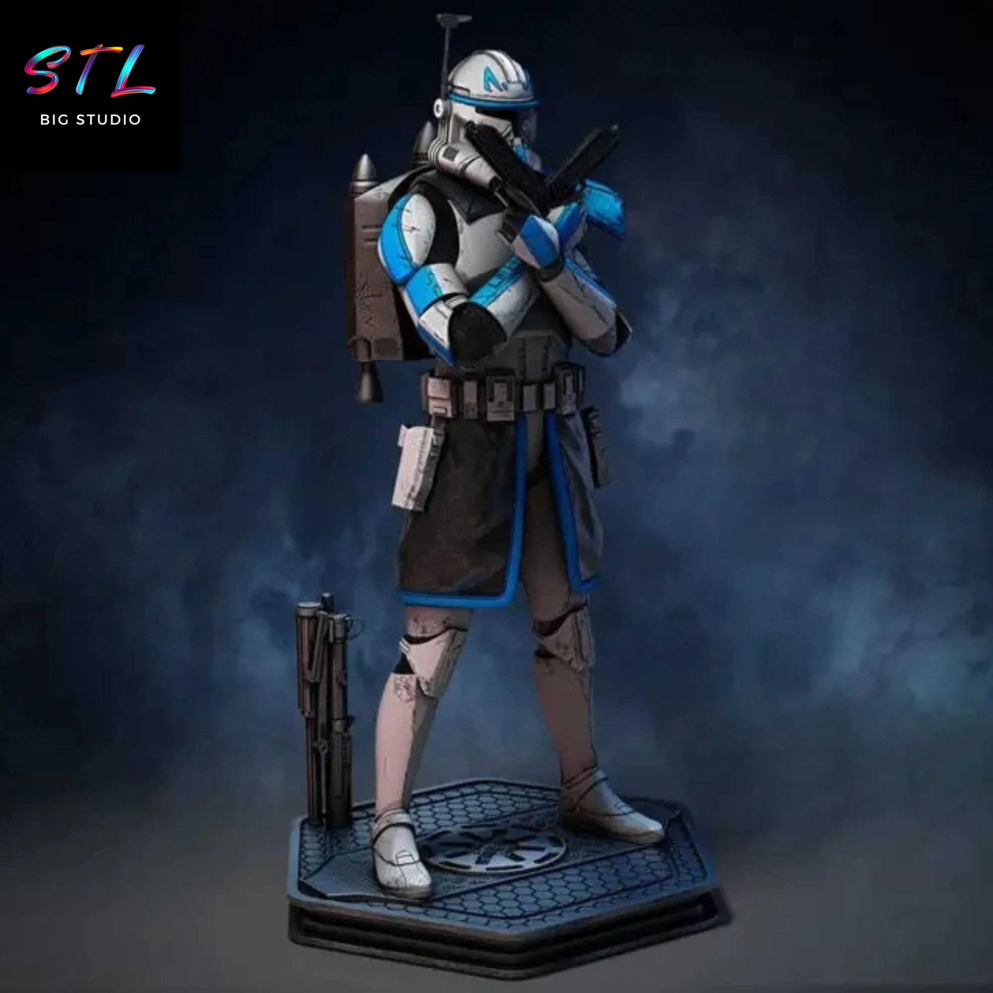 Captain Rex STL | Star Wars – The Clone Wars | 3D Printable Model Model — view 2