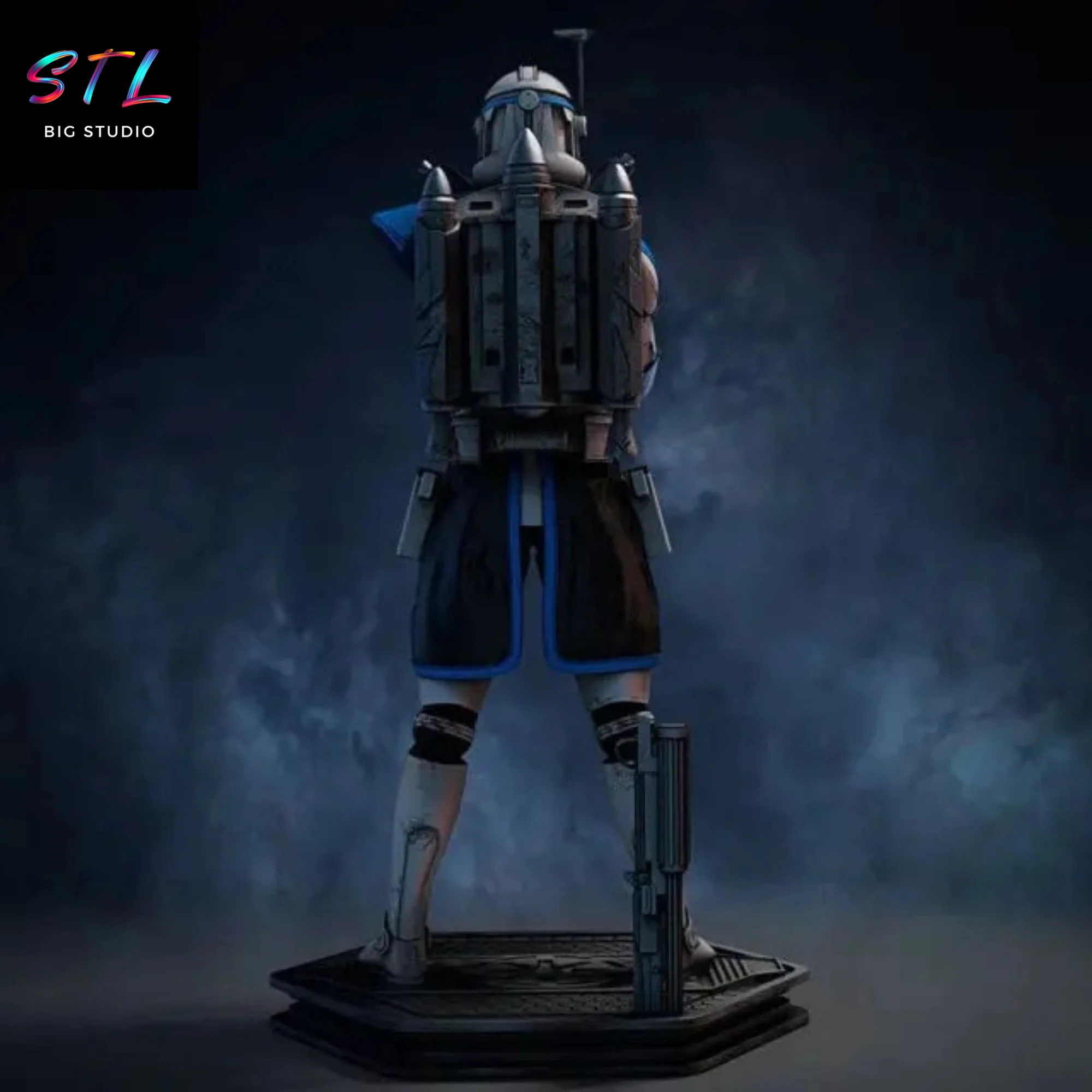 Captain Rex STL | Star Wars – The Clone Wars | 3D Printable Model Model — view 3