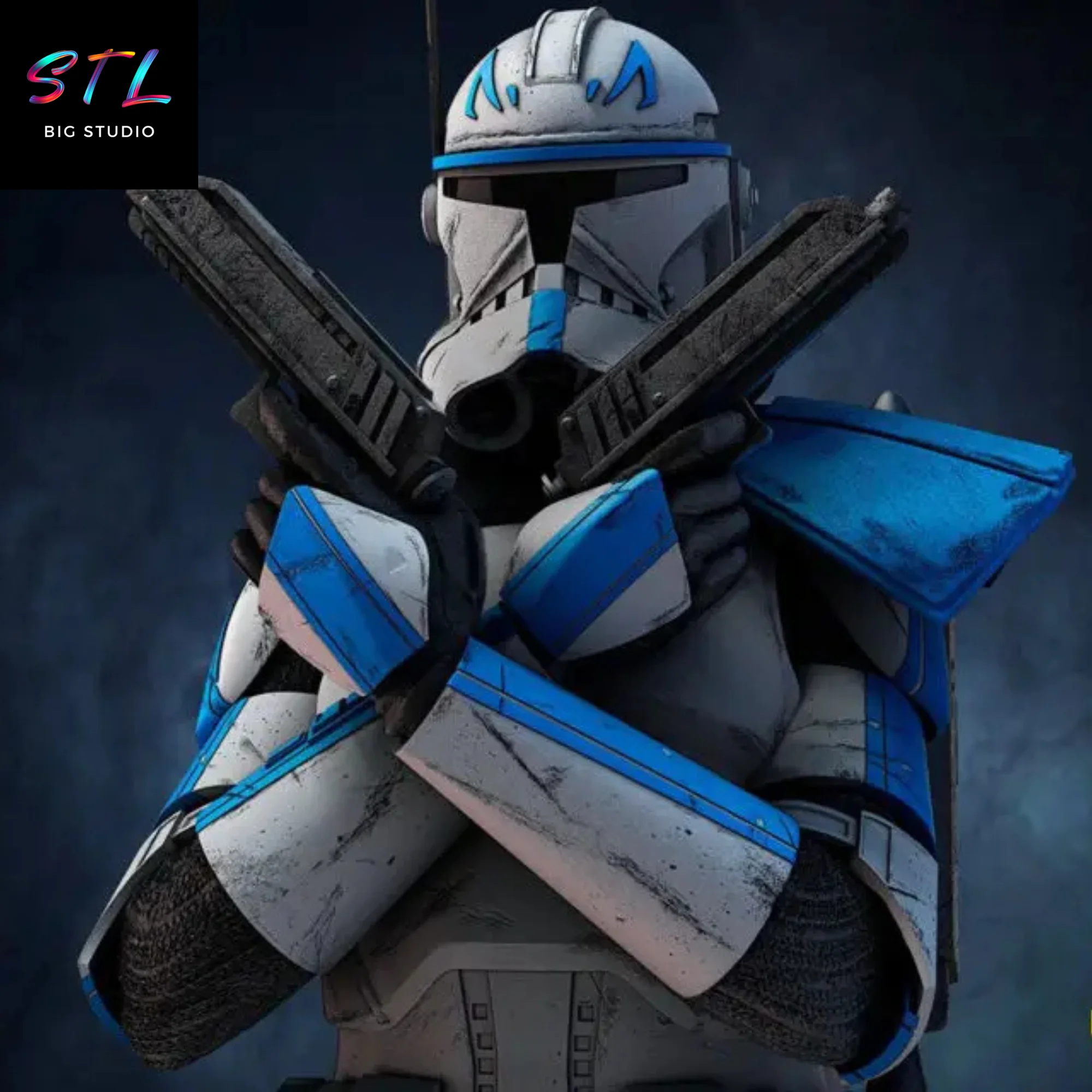 Captain Rex STL | Star Wars – The Clone Wars | 3D Printable Model Model — view 4