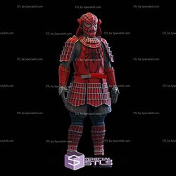 Cosplay STL Files Spiderman Samurai 3D Model