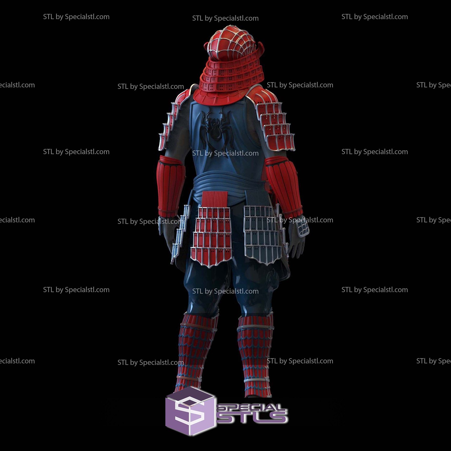 Cosplay STL Files Spiderman Samurai 3D Model — view 2
