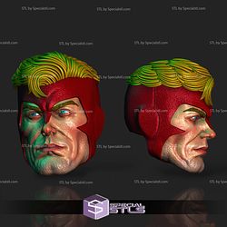 Custom Head STL Angel X Men Alex Ross 3D Model