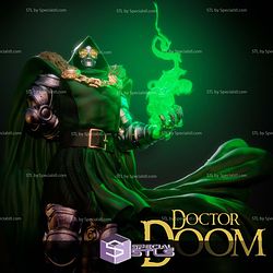 Doctor Doom Green Flame 3D Printer Files STL Model