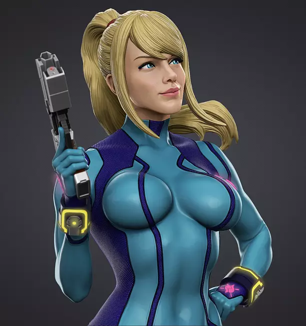 Samus Zero suit 3D Model STL Model