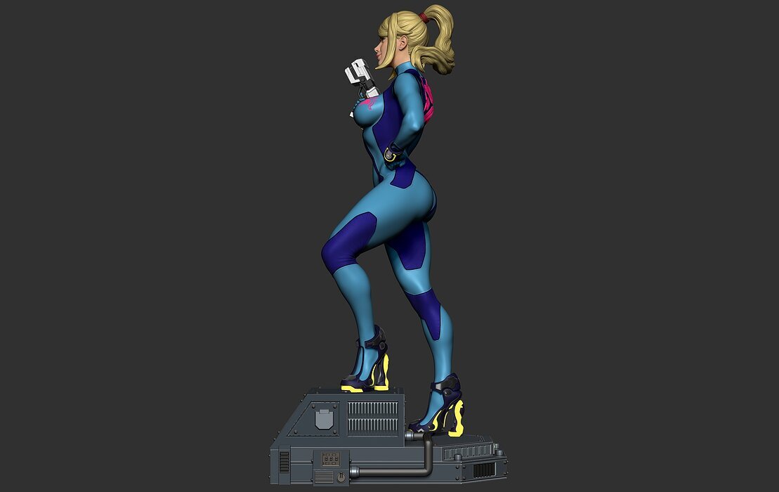 Samus Zero suit 3D Model STL Model — view 8