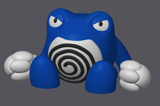 Poliwrath  (no support, 3MF included) 3D STL Model