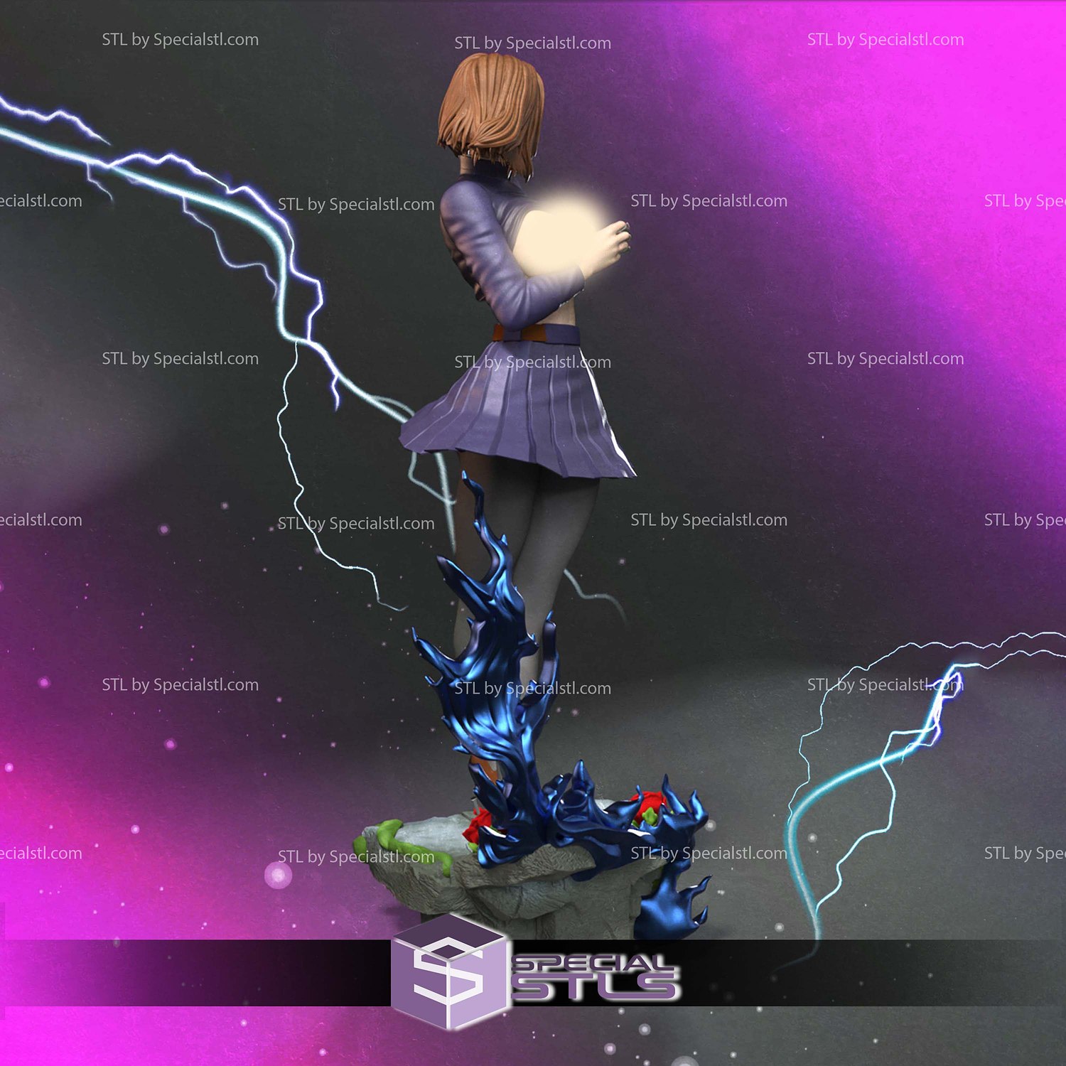 Nobara Rose 3D Printer Files STL Model — view 4