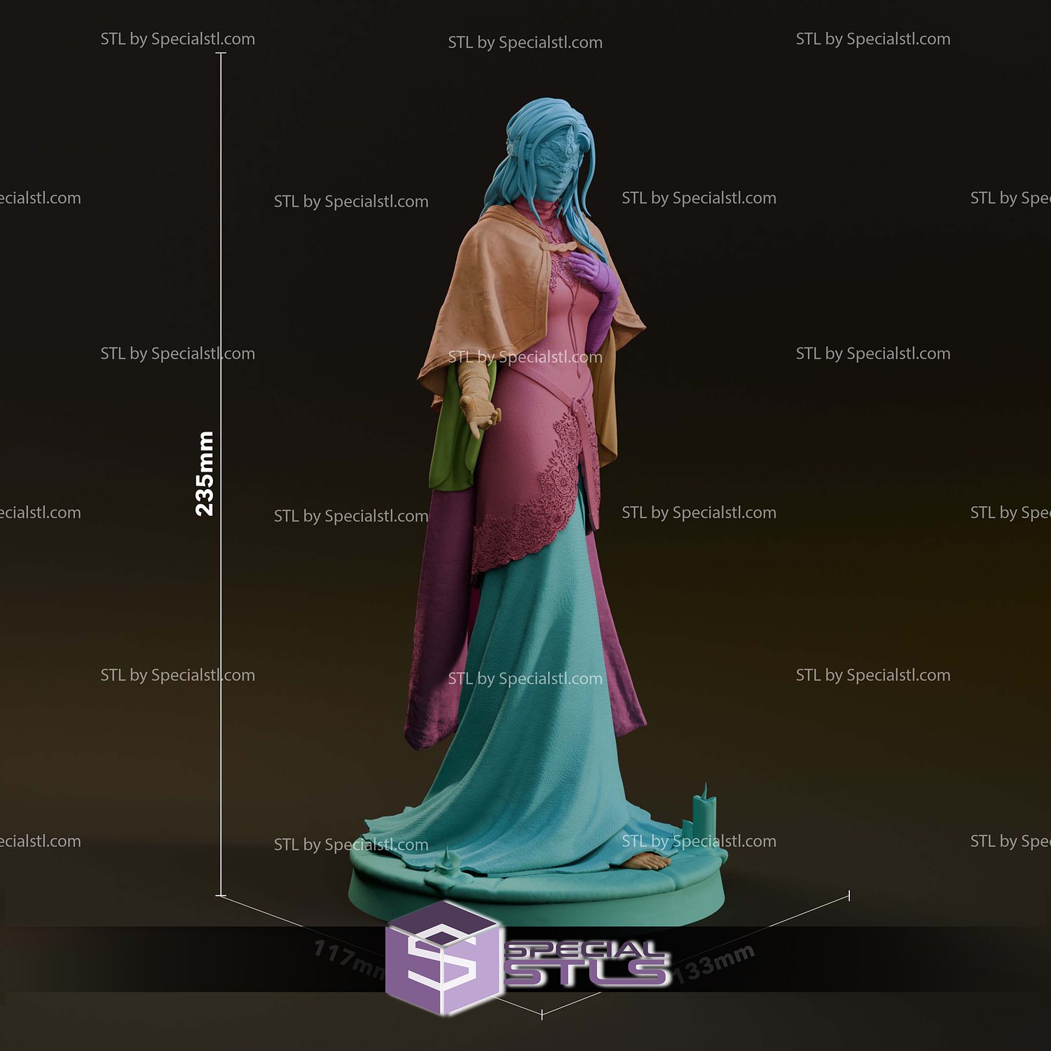 Fire Keeper Dark Souls 3 3D Printer Files STL Model — view 4