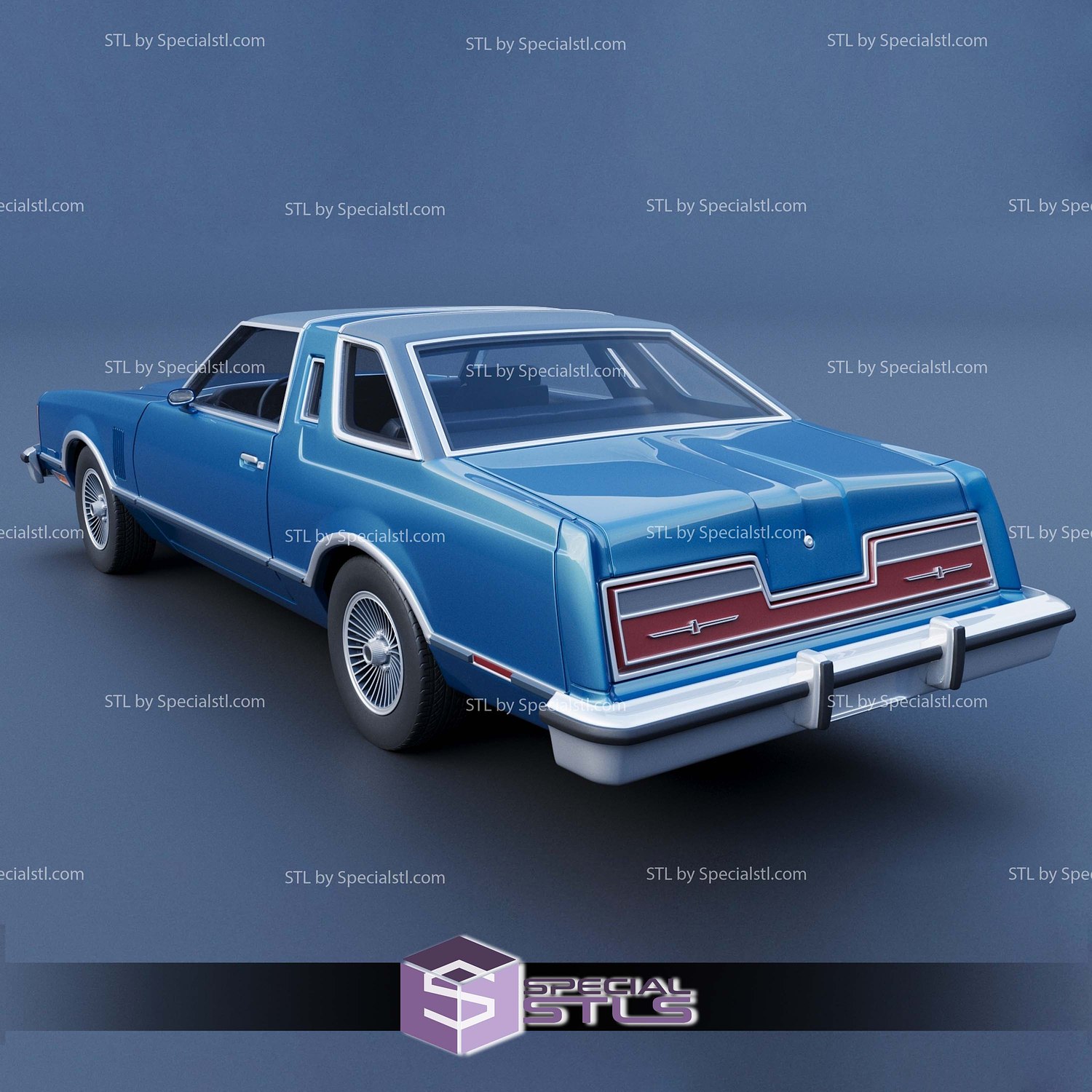 Ford Thunderbird 1977 Sculptures 3D Printing STL Model — view 5