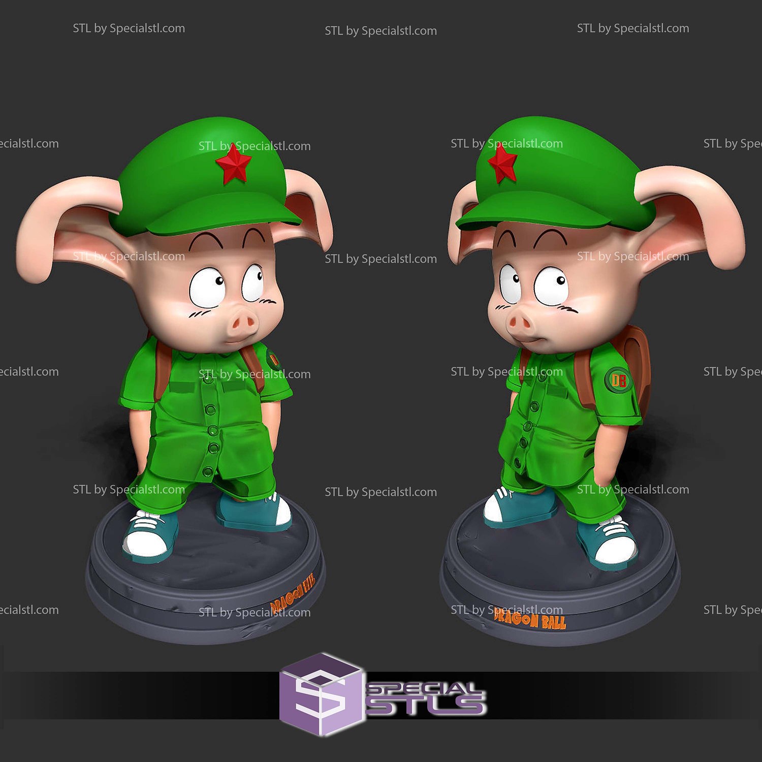 Naughty Oolong School 3D Print Files STL Model — view 2