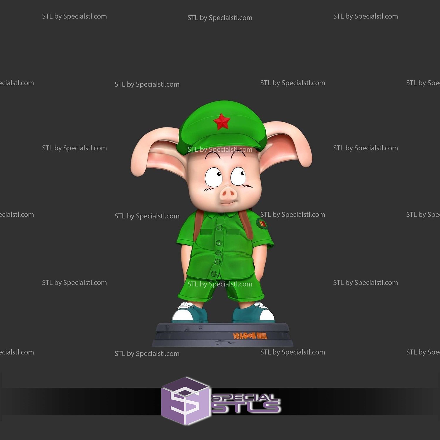Naughty Oolong School 3D Print Files STL Model — view 4