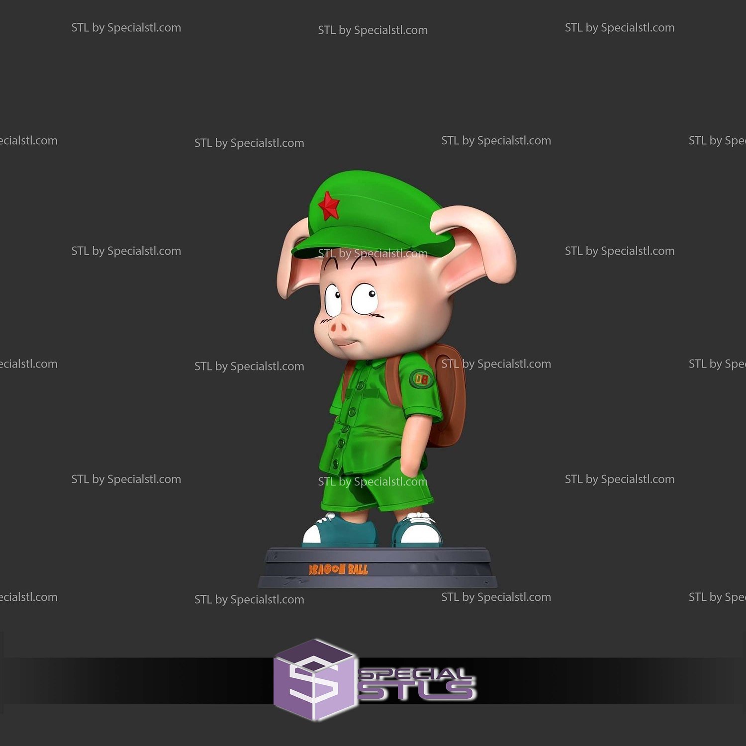 Naughty Oolong School 3D Print Files STL Model — view 5