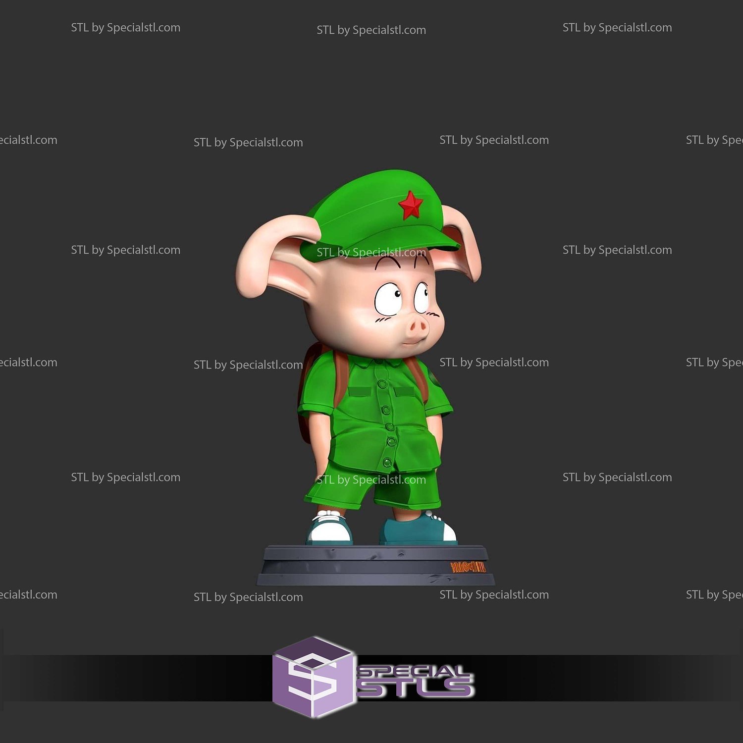 Naughty Oolong School 3D Print Files STL Model — view 6