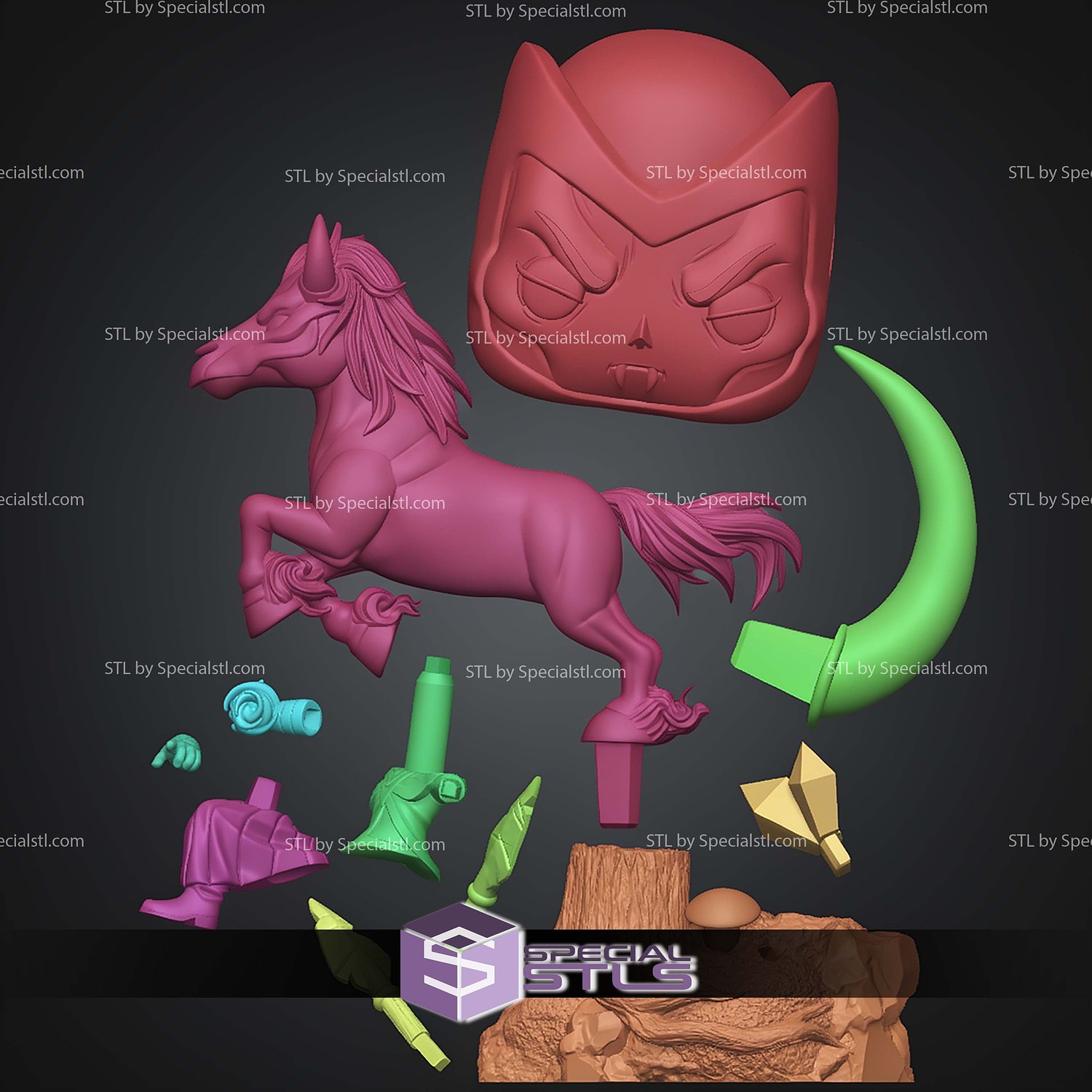 Venger Dungeons And Dragons Funko STL Files 3D Model — view 4