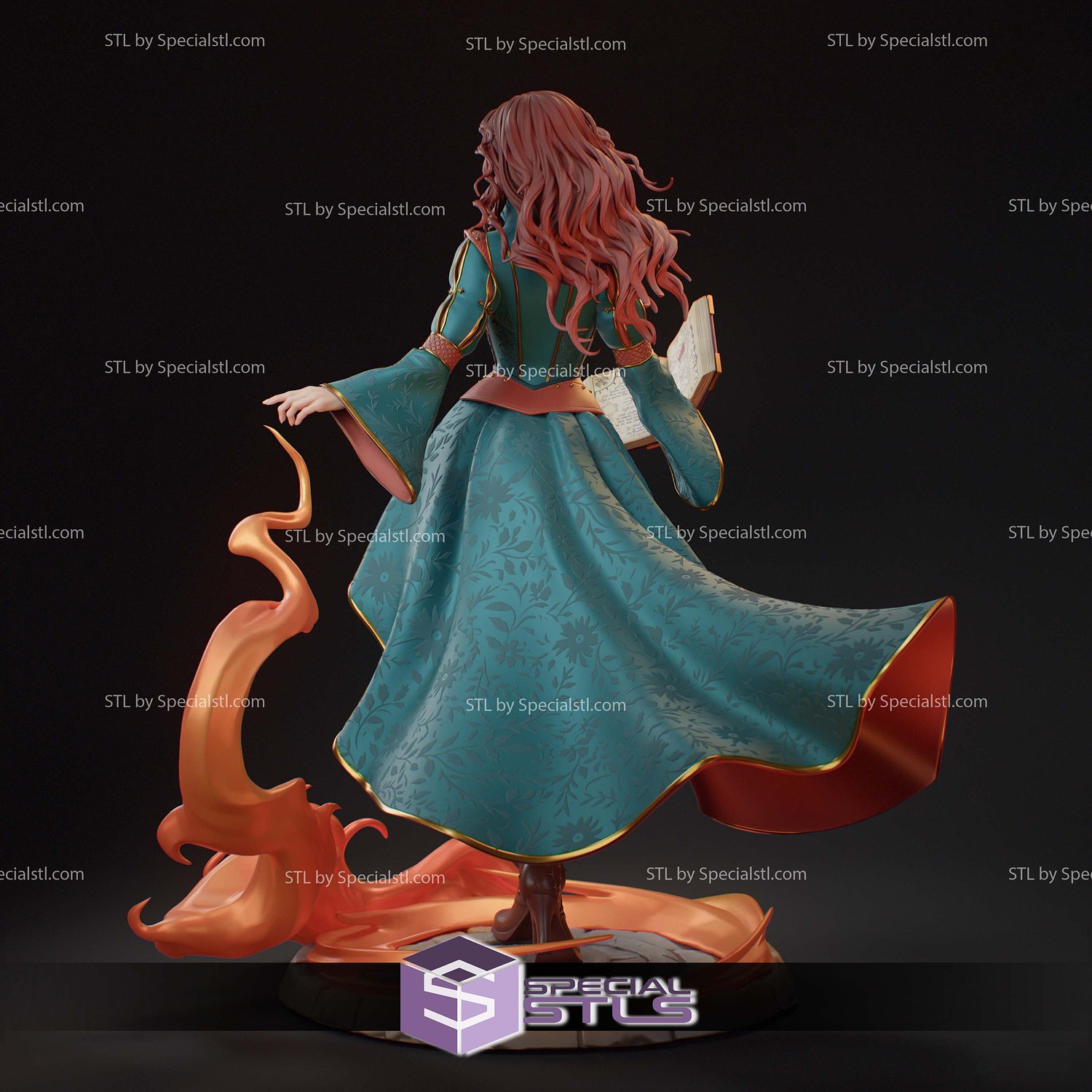 Triss Merigold The Witcher 1-8 3D Printer Files STL Model — view 3